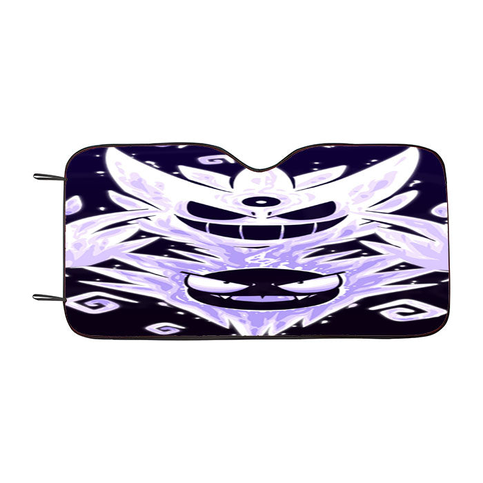 Gastly And Haunter Pokemon Evolution Car Auto Sun Shade Windshield Cover