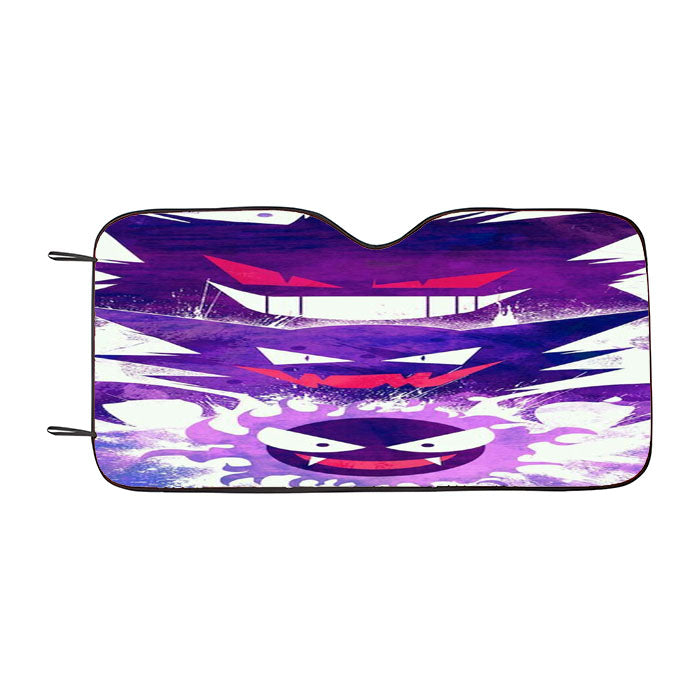 Gastly Haunter Gengar Ghost Pokemon Characters Car Auto Sun Shade Windshield Cover