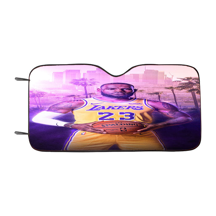 Glowing Lebron James Car Auto Sun Shade Windshield Cover