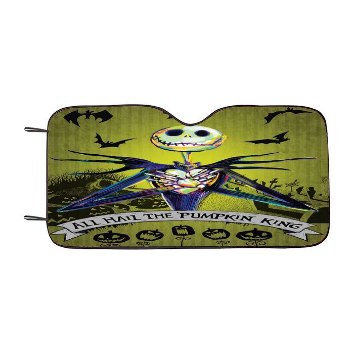 Hail The Pumpkin King Car Auto Sun Shade Windshield Cover