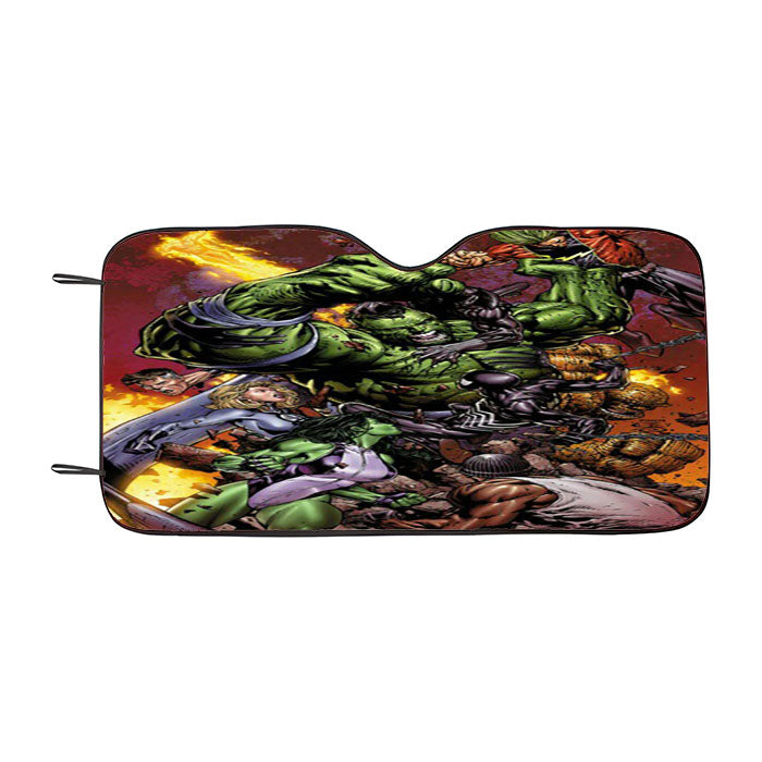 Hulk Marvels Fighting Car Auto Sun Shade Windshield Cover