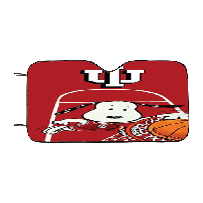 Indy Hoosiers Snoopy Dunk Car Auto Sun Shade Windshield Cover