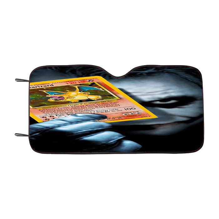 Joker Pokemon Card Car Auto Sun Shade Windshield Cover