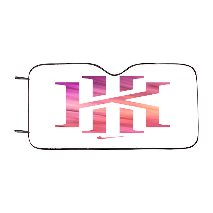 Kyrie Irving Nike White Pink Logo Car Auto Sun Shade Windshield Cover