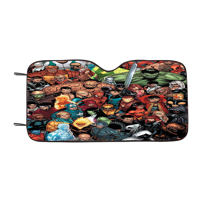 Marvel All Character Car Auto Sun Shade Windshield Cover
