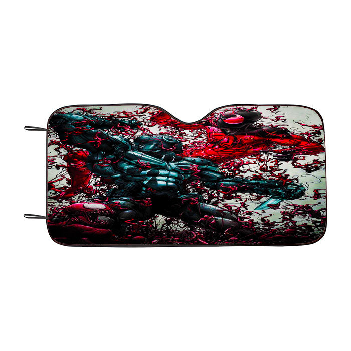 Marvel Venom Vs Scarlet Spider Car Auto Sun Shade Windshield Cover