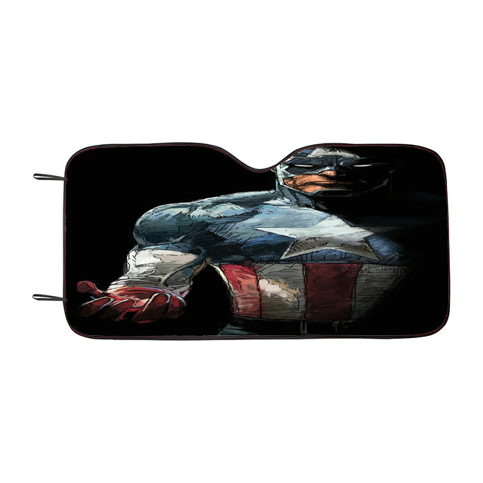 Marvels Captain America Car Auto Sun Shade Windshield Cover
