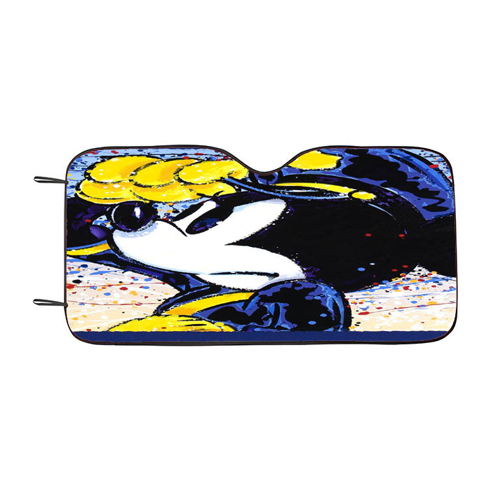 Mickey Disney Police Car Auto Sun Shade Windshield Cover