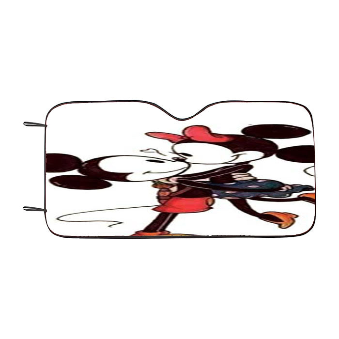 Mickey Minnie Lift Car Auto Sun Shade Windshield Cover