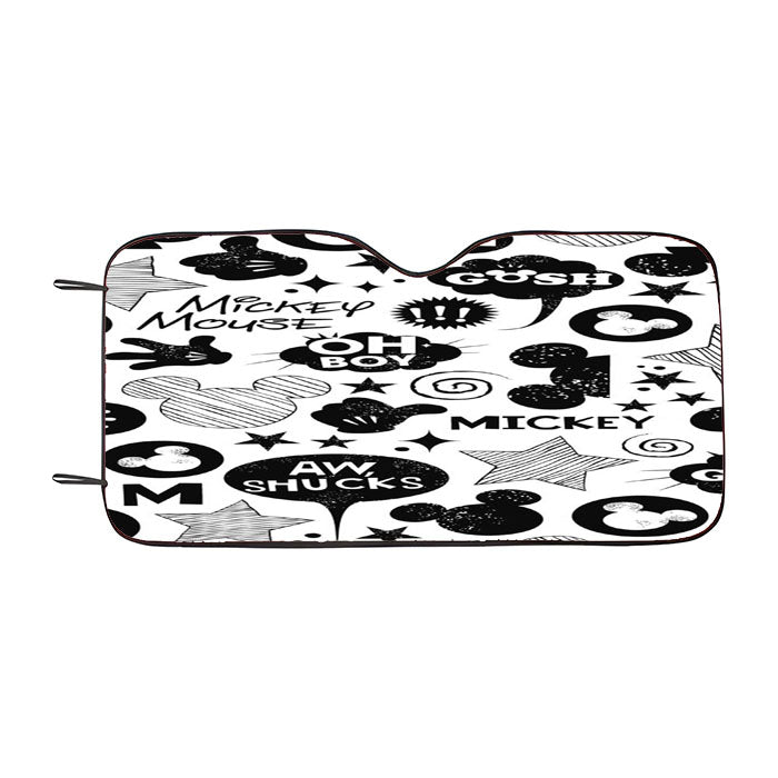 Mickey Mouse Black White Car Auto Sun Shade Windshield Cover