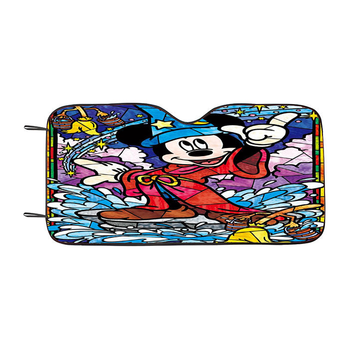 Mickey Mouse Stained Glass Car Auto Sun Shade Windshield Cover
