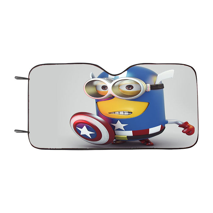 Minion Captain America Car Auto Sun Shade Windshield Cover