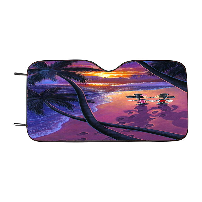 Minnie Mickey Mouse Romance Car Auto Sun Shade Windshield Cover