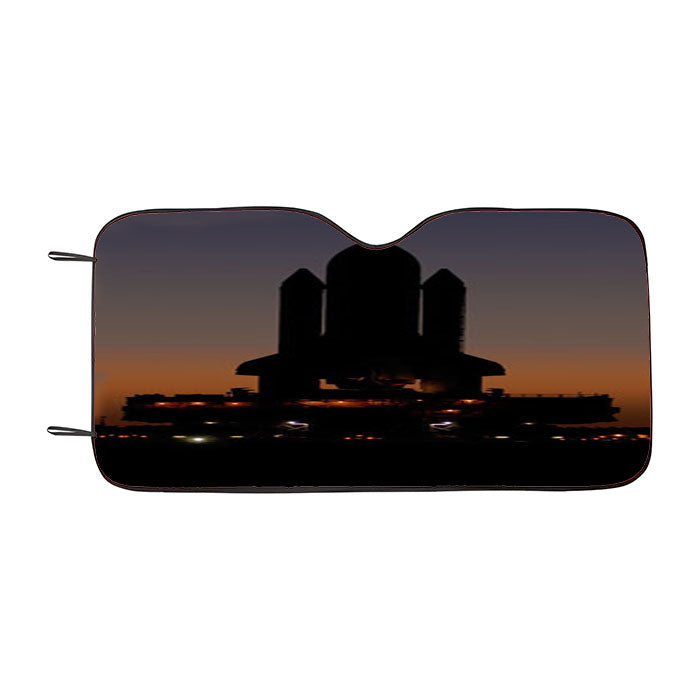 Nasa Shuttle Waiting For Launch Car Auto Sun Shade Windshield Cover