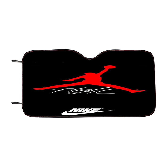 Nike Air Jordan Logo Car Auto Sun Shade Windshield Cover
