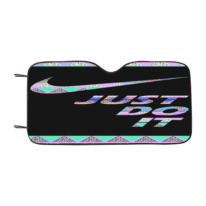 Nike Just Do It Aztec Pastel Car Auto Sun Shade Windshield Cover