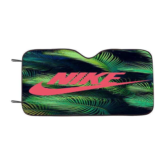 Nike Palm Pink Car Auto Sun Shade Windshield Cover