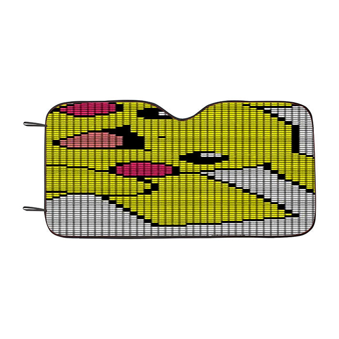 Pikachu Mosaic Square Car Auto Sun Shade Windshield Cover