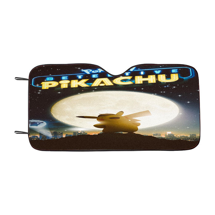 Pokemon Detective Pikachu Art Car Auto Sun Shade Windshield Cover