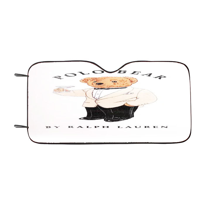 Polo Bear White Suit Tuxedo Car Auto Sun Shade Windshield Cover