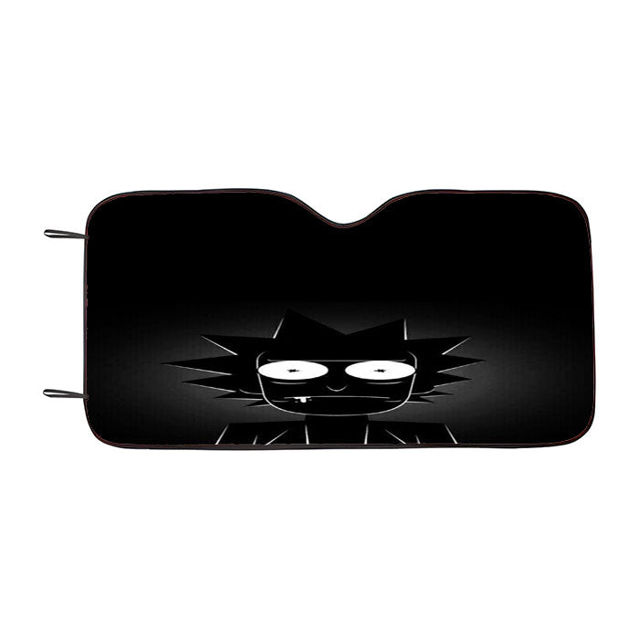Rick And Morty Black White Wallpaper Car Auto Sun Shade Windshield Cover