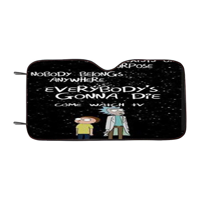 Rick And Morty Dump Car Auto Sun Shade Windshield Cover