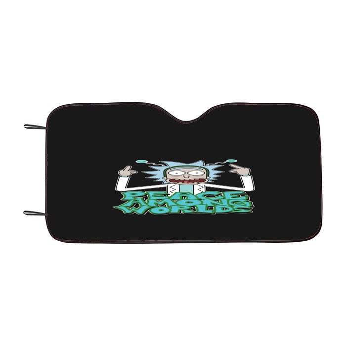 Rick And Morty Rick Peace Among Worlds Car Auto Sun Shade Windshield Cover