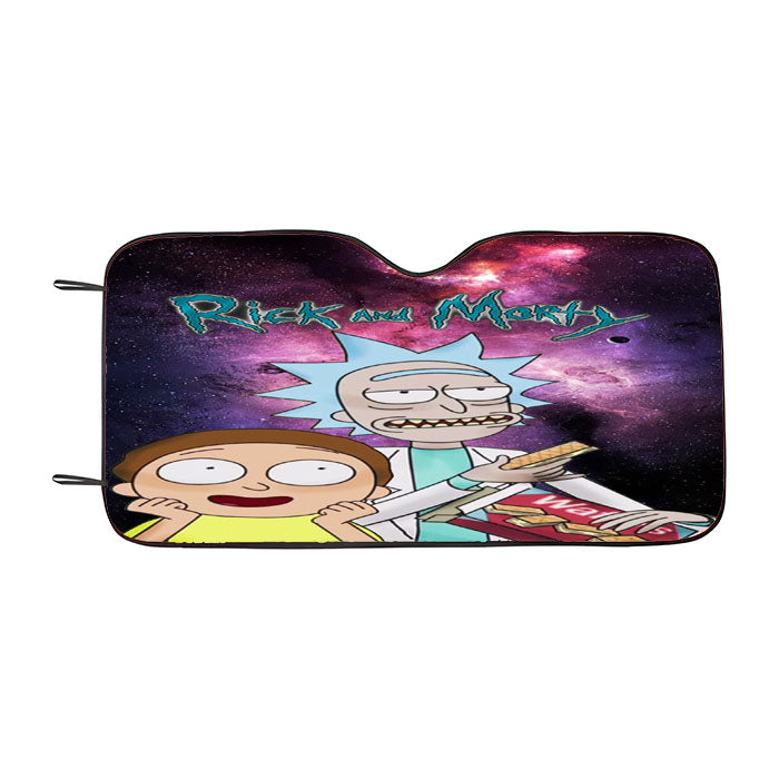 Rick And Morty Spaceship Car Auto Sun Shade Windshield Cover