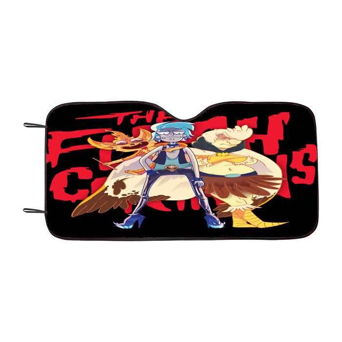 Rick And Morty The Flesh Curtains Car Auto Sun Shade Windshield Cover