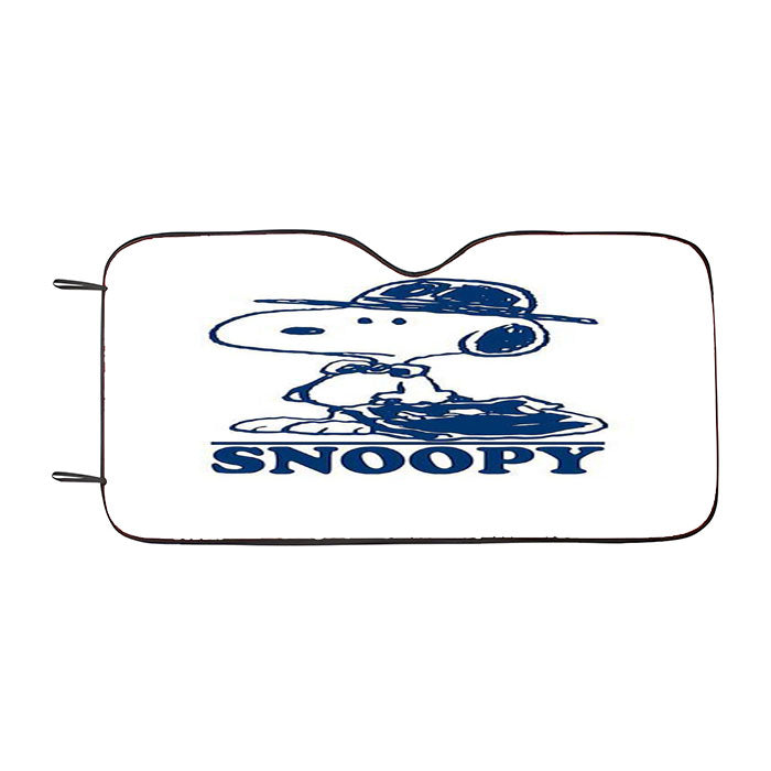 Snoopy Blue Line Car Auto Sun Shade Windshield Cover