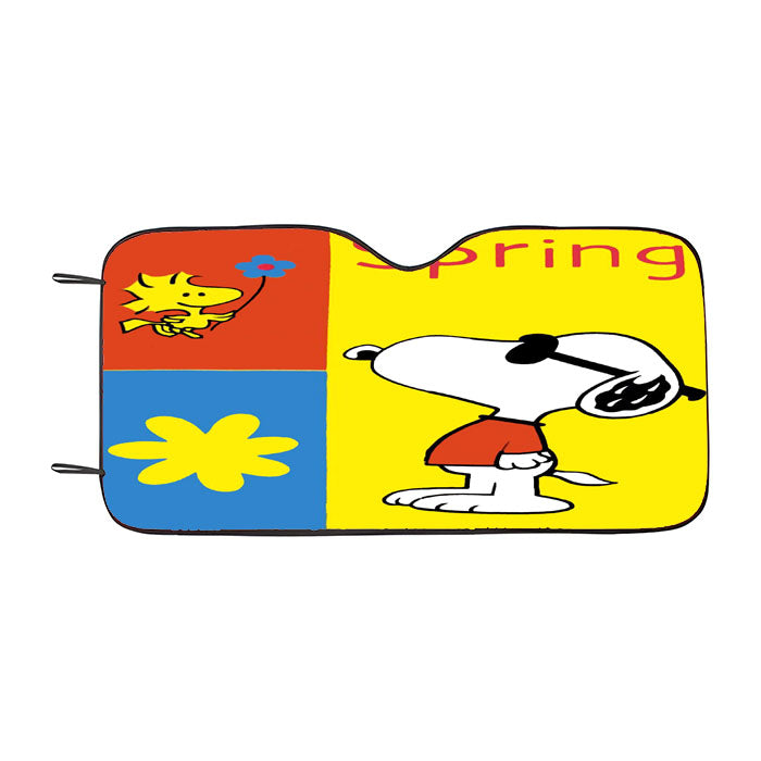 Snoopy Woodstock Spring Car Auto Sun Shade Windshield Cover