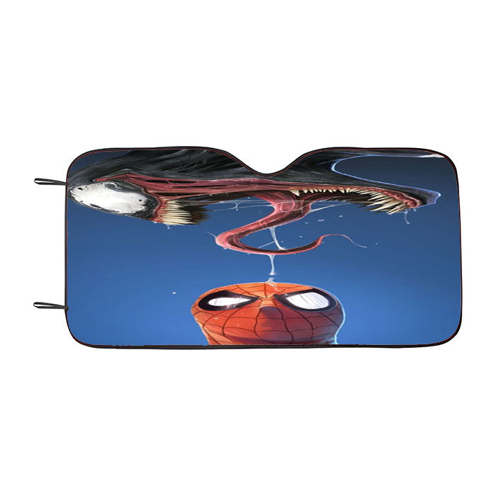 Spiderman Spit Tongue Venom Car Auto Sun Shade Windshield Cover