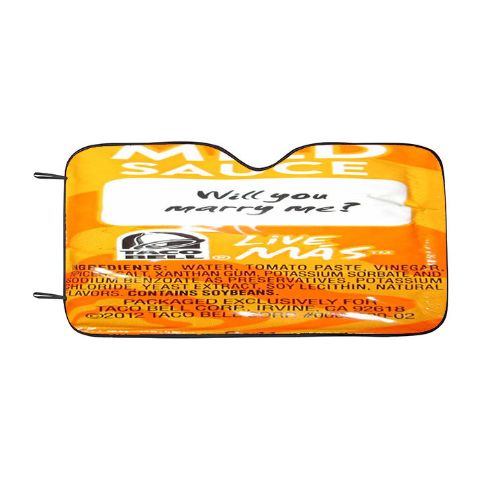 Taco Bell Sauce Mild Car Auto Sun Shade Windshield Cover