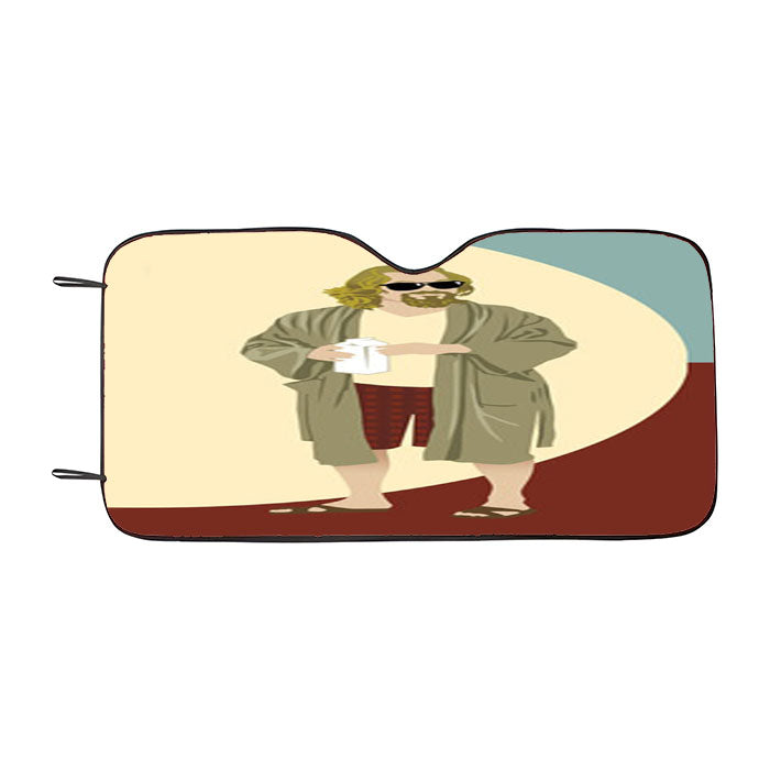 The Big Lebowski Art Car Auto Sun Shade Windshield Cover