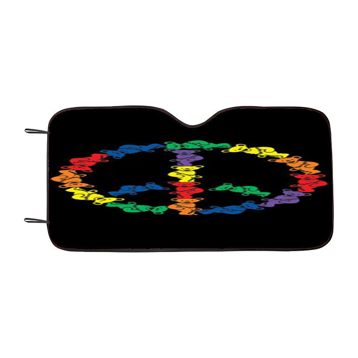 The Grateful Dead Bear Car Auto Sun Shade Windshield Cover