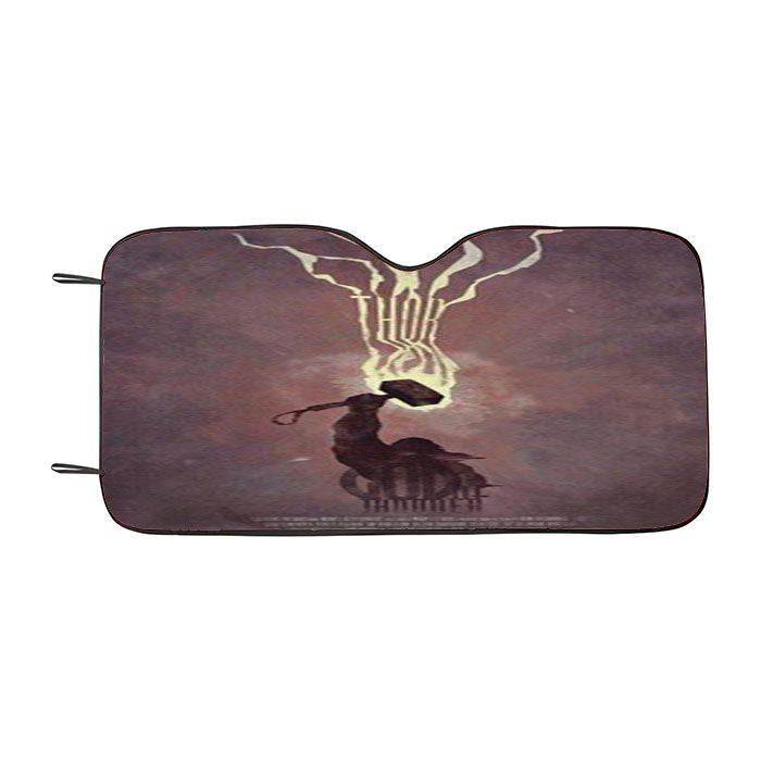 Thor Marvels Poster Car Auto Sun Shade Windshield Cover