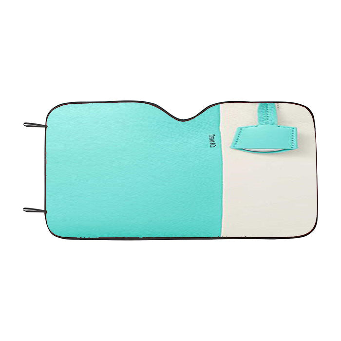 Tiffany And Co White Color Block Womens Tote Bag Car Auto Sun Shade Windshield Cover