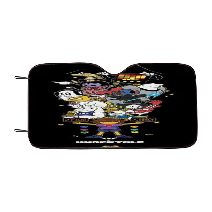 Undertale Fight Or Mercy Ultimate High Quality Car Auto Sun Shade Windshield Cover