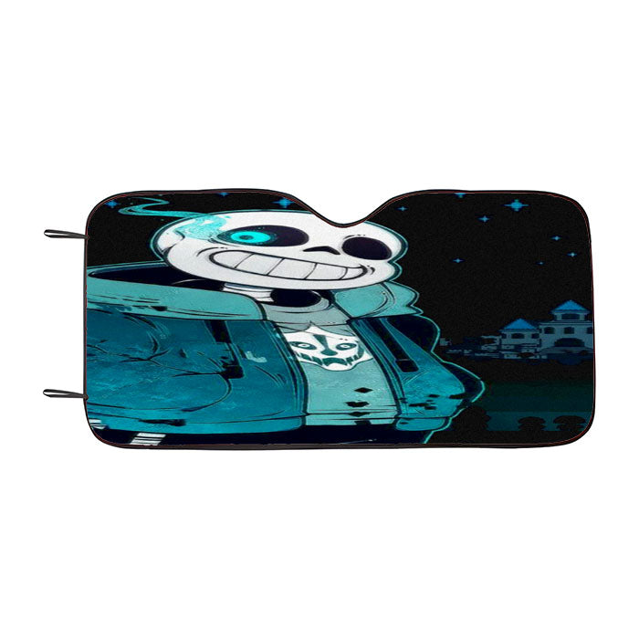 Undertale Sans Skeleton Night Wallpapers Car Auto Sun Shade Windshield Cover
