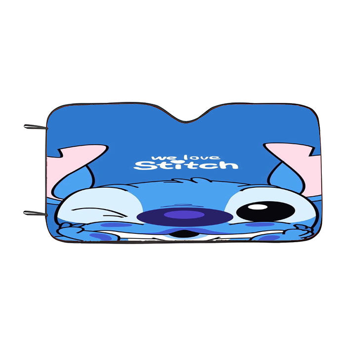 We Love Stitch Car Auto Sun Shade Windshield Cover