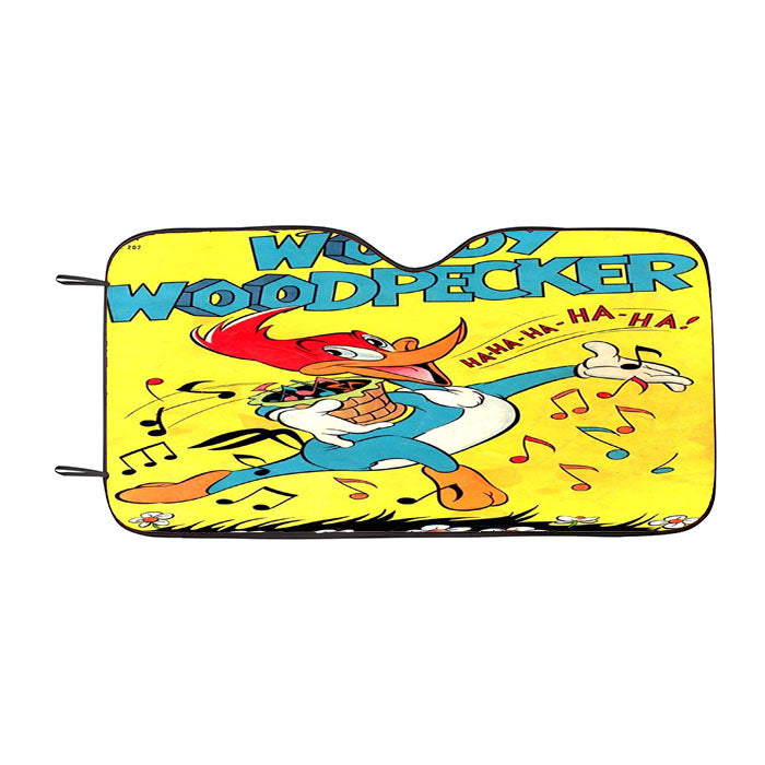 Woody Woodpecker Comics Cover Car Auto Sun Shade Windshield Cover