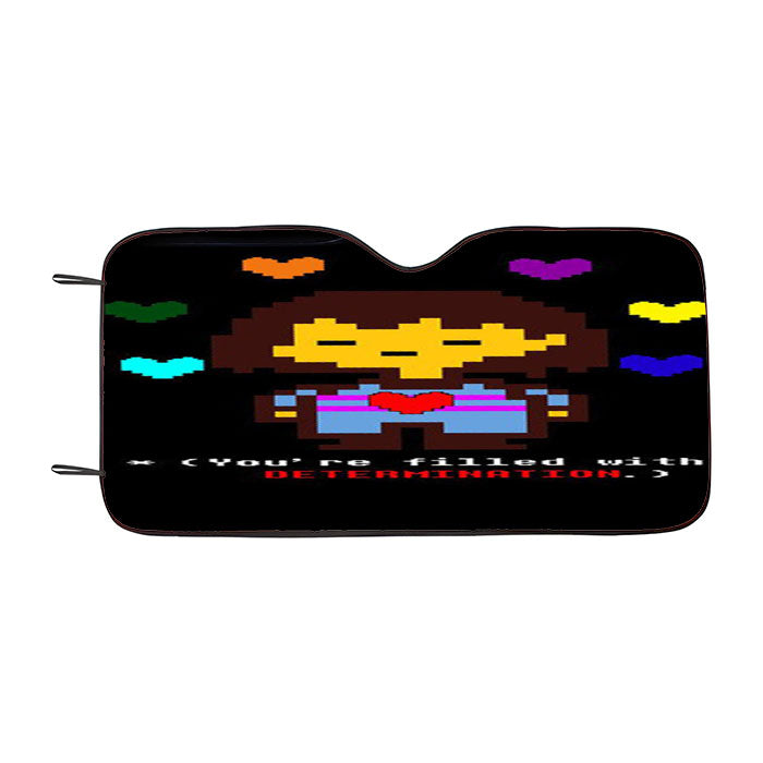 You Are Filled With Determination Undertale Quotes Car Auto Sun Shade Windshield Cover