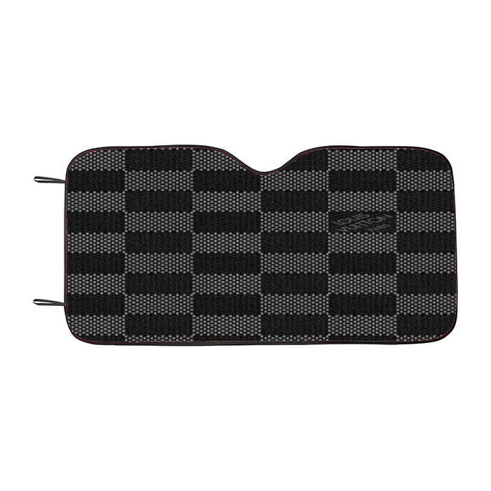 Black Louis Vuitton Damier Texture Car Auto Sun Shade Windshield Cover