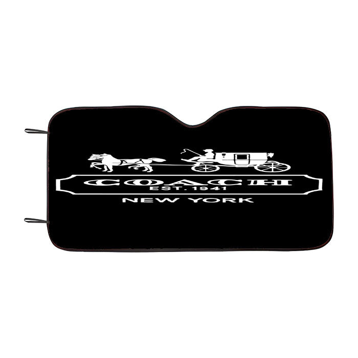 Coach Logo Car Auto Sun Shade Windshield Cover