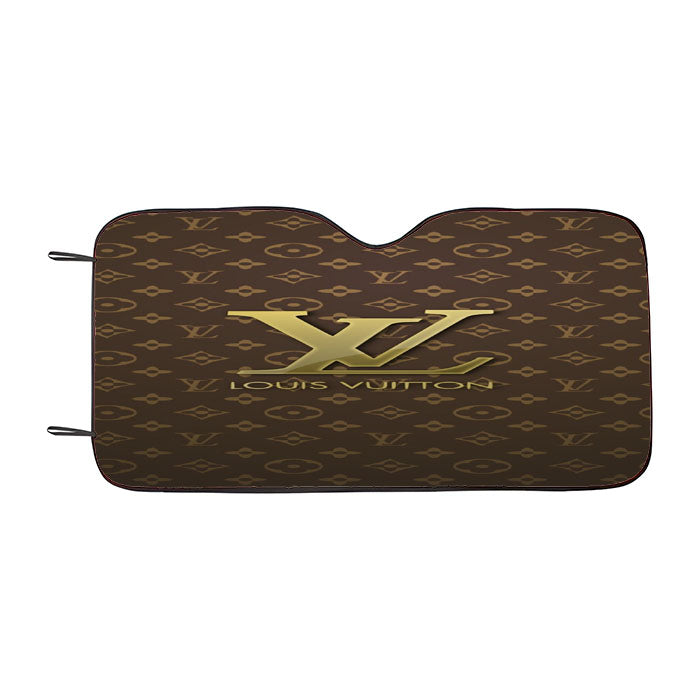Louis Vuitton Designer Label Logos Patterns Car Auto Sun Shade Windshield Cover