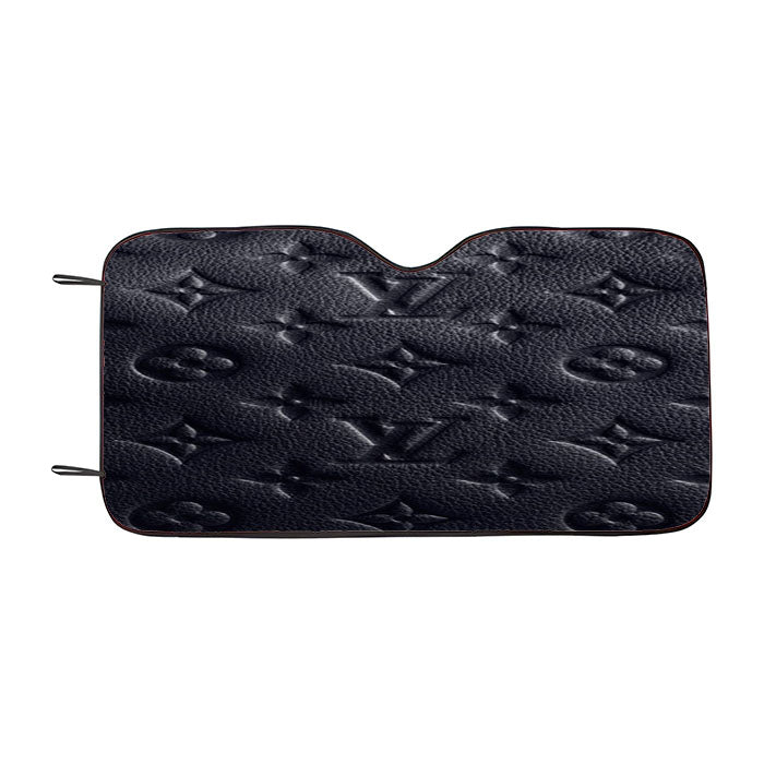 Louis Vuitton Fashion Logo Gray Car Auto Sun Shade Windshield Cover