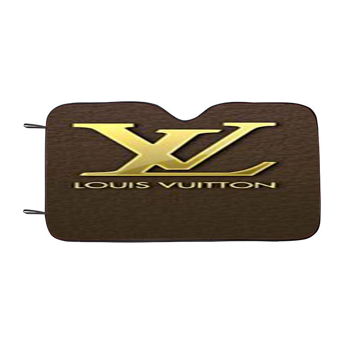 Louis Vuitton Leather Car Auto Sun Shade Windshield Cover