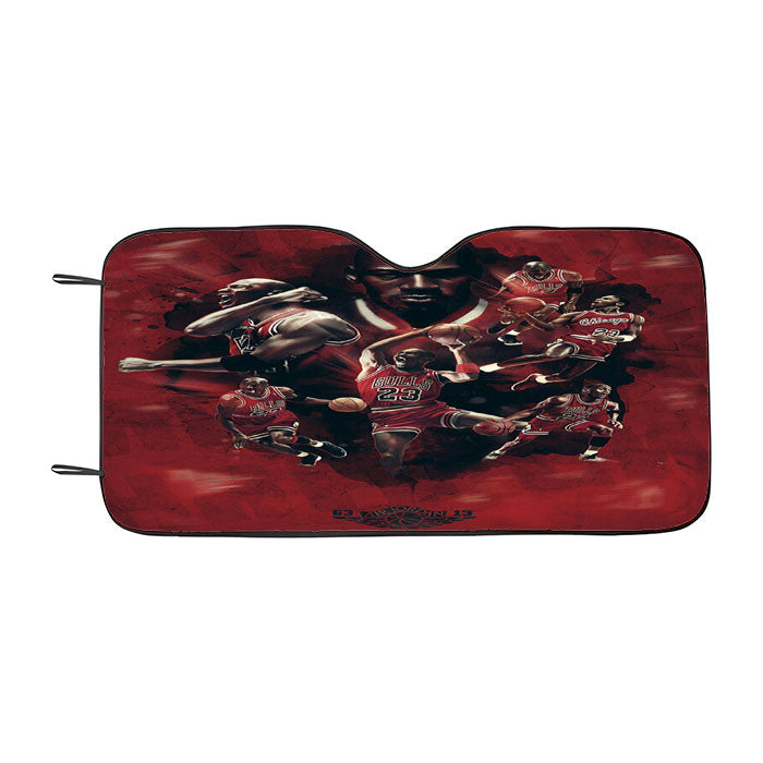 Michael Jordan 23 Red Car Auto Sun Shade Windshield Cover