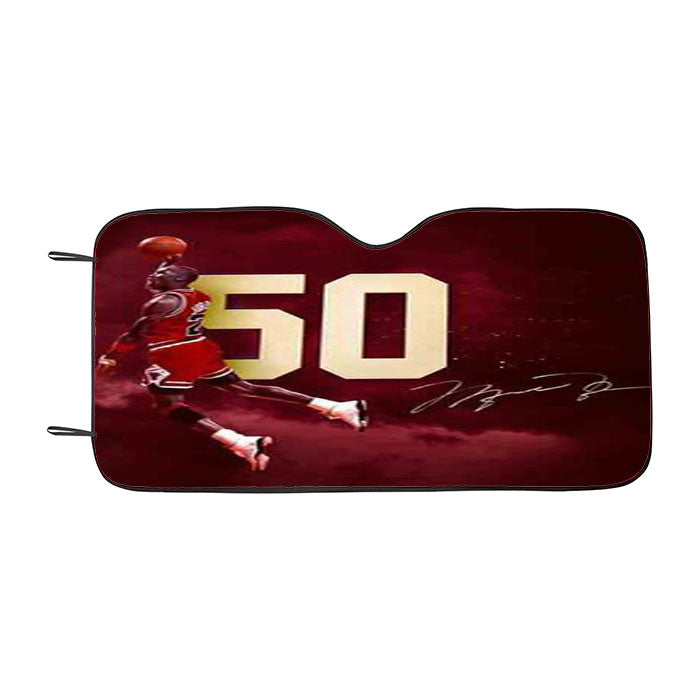 Michael Jordan 50 Car Auto Sun Shade Windshield Cover