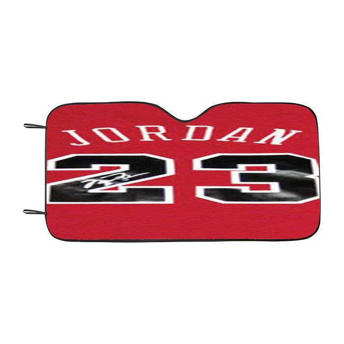 Michael Jordan Jersey Signed 23 Car Auto Sun Shade Windshield Cover